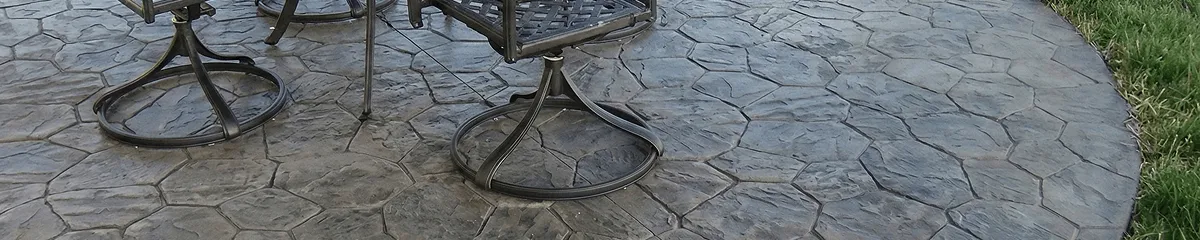 Garden relaxation area with professionally installed stone flooring in Mesa AZ
